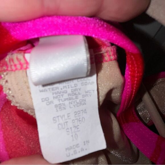 Vintage eStewart Floral Print One Piece Swimsuit - Picture 6 of 7